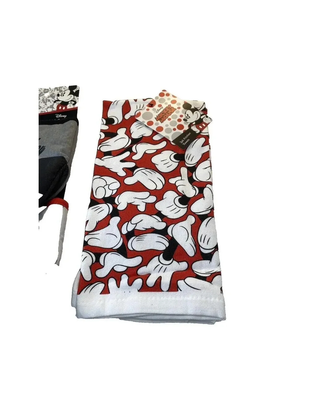 Mickey Mouse Kitchen Decor Oven Mitts Dish Towels Set New Disney Themed Cooking